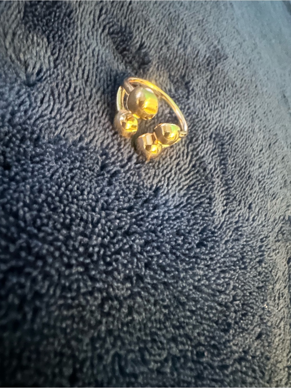 Affordable Fashion Finds Gold Tone Bubble Ring